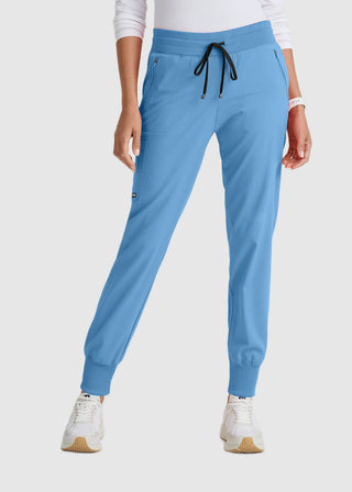 Grey's Anatomy Spandex Stretch Women's Soft Rib Waist Jogger Scrub Tall Pant