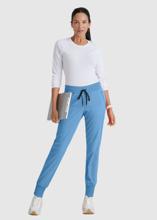 Grey's Anatomy Spandex Stretch Women's Soft Rib Waist Jogger Scrub Tall Pant