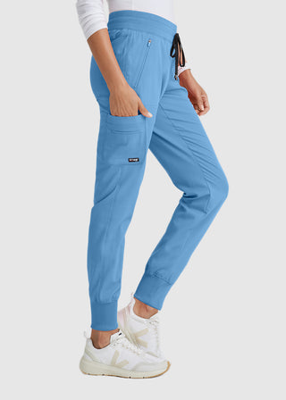 Grey's Anatomy Spandex Stretch Women's Soft Rib Waist Jogger Scrub Tall Pant