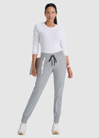 Grey's Anatomy Spandex Stretch Women's Soft Rib Waist Jogger Scrub Pant