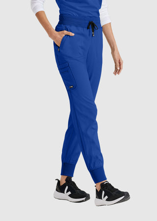 Grey's Anatomy Spandex Stretch Women's Soft Rib Waist Jogger Scrub Tall Pant