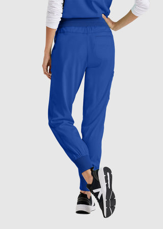 Grey's Anatomy Spandex Stretch Women's Soft Rib Waist Jogger Scrub Petite Pant