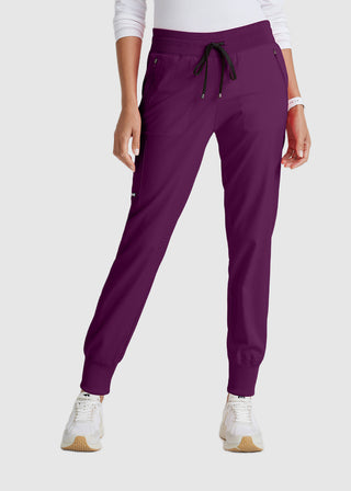 Grey's Anatomy Spandex Stretch Women's Soft Rib Waist Jogger Scrub Pant