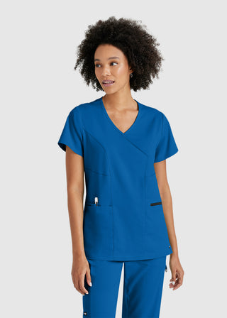 Greys Anatomy Women's Basic Scrub V-neck Top