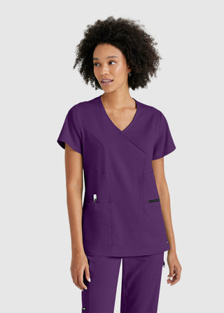 Greys Anatomy Women's Basic Scrub V-neck Top