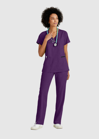 Greys Anatomy Women's Basic Scrub V-neck Top