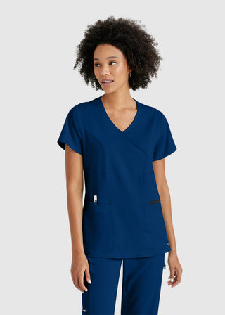Greys Anatomy Women's Basic Scrub V-neck Top