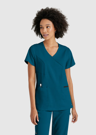 Greys Anatomy Women's Basic Scrub V-neck Top