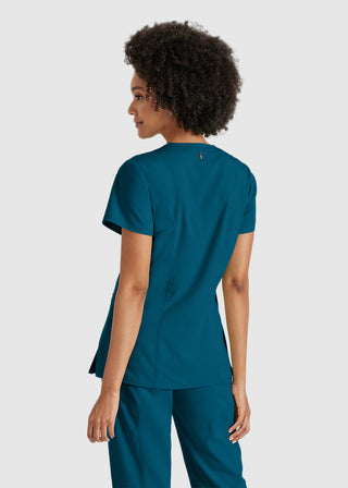 Greys Anatomy Women's Basic Scrub V-neck Top