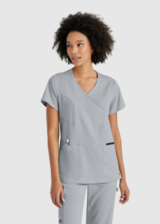 Greys Anatomy Women's Basic Scrub V-neck Top