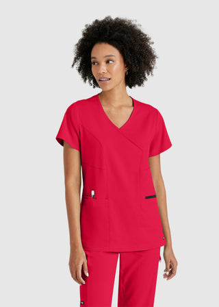 Greys Anatomy Women's Basic Scrub V-neck Top