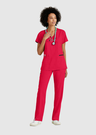 Greys Anatomy Women's Basic Scrub V-neck Top
