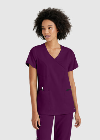 Greys Anatomy Women's Basic Scrub V-neck Top