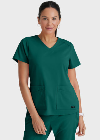 Grey Anatomy Spandex Stretch Women's V-Neck Scrub Top