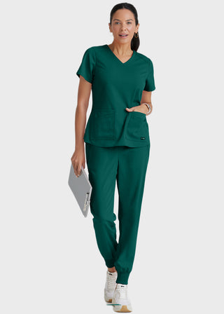 Grey Anatomy Spandex Stretch Women's V-Neck Scrub Top