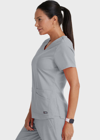 Grey Anatomy Spandex Stretch Women's V-Neck Scrub Top