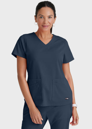 Grey Anatomy Spandex Stretch Women's V-Neck Scrub Top