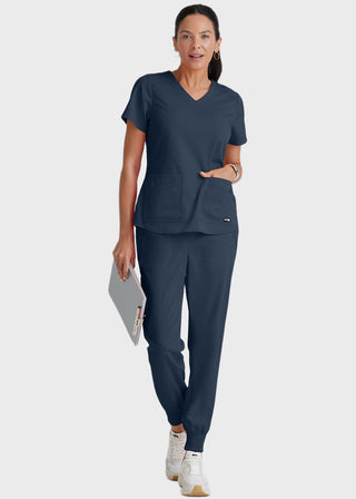 Grey Anatomy Spandex Stretch Women's V-Neck Scrub Top
