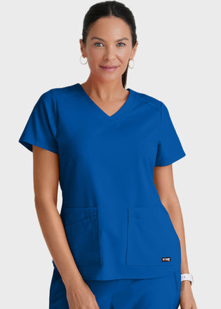 Grey Anatomy Spandex Stretch Women's V-Neck Scrub Top