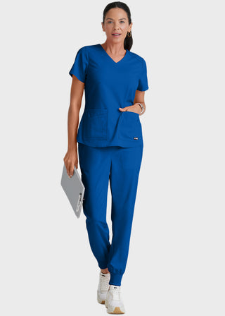 Grey Anatomy Spandex Stretch Women's V-Neck Scrub Top