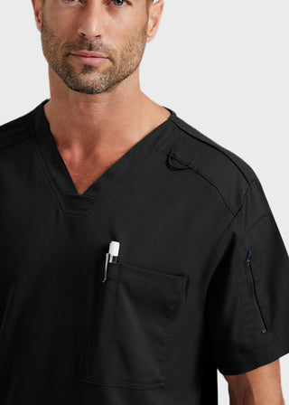 Grey's Anatomy Men's Murphy V-Neck Solid Scrub Top