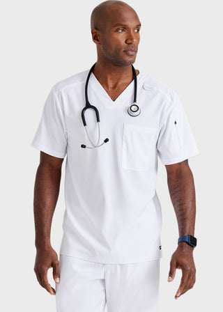 Grey's Anatomy Men's Murphy V-Neck Solid Scrub Top