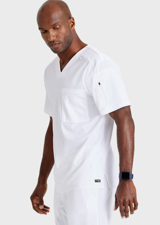 Grey's Anatomy Men's Murphy V-Neck Solid Scrub Top