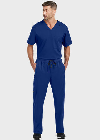 Grey's Anatomy Men's Murphy V-Neck Solid Scrub Top