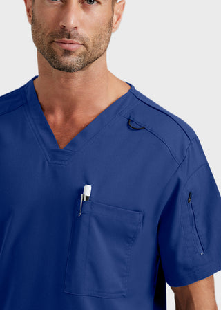 Grey's Anatomy Men's Murphy V-Neck Solid Scrub Top