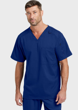 Grey's Anatomy Men's Murphy V-Neck Solid Scrub Top