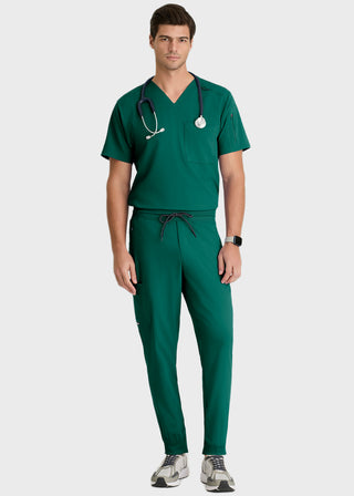 Grey's Anatomy Men's Murphy V-Neck Solid Scrub Top