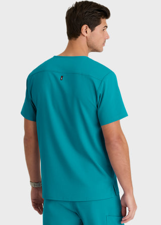 Grey's Anatomy Men's Murphy V-Neck Solid Scrub Top