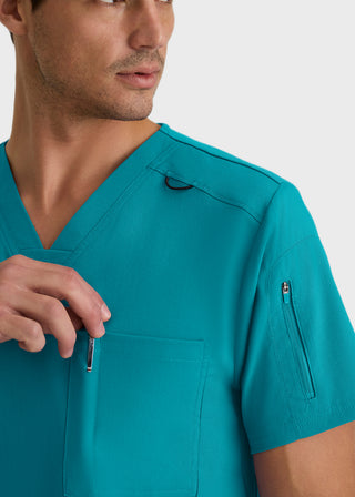 Grey's Anatomy Men's Murphy V-Neck Solid Scrub Top