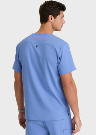 Grey's Anatomy Men's Murphy V-Neck Solid Scrub Top