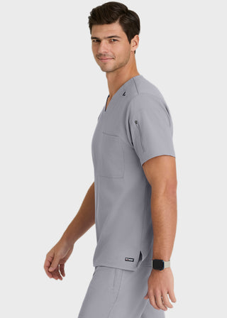 Grey's Anatomy Men's Murphy V-Neck Solid Scrub Top