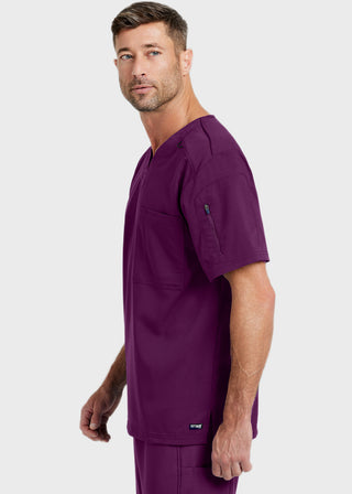 Grey's Anatomy Men's Murphy V-Neck Solid Scrub Top