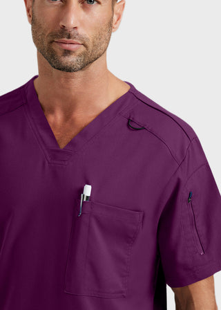 Grey's Anatomy Men's Murphy V-Neck Solid Scrub Top