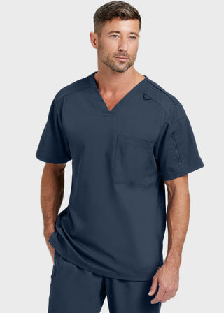 Grey's Anatomy Men's Murphy V-Neck Solid Scrub Top