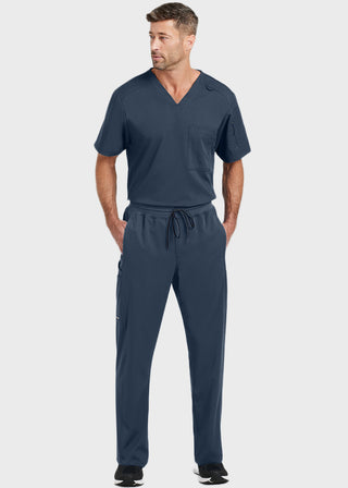 Grey's Anatomy Men's Murphy V-Neck Solid Scrub Top