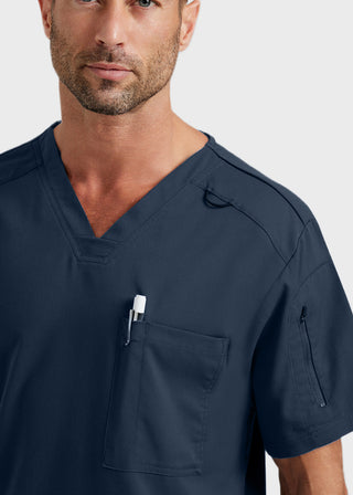 Grey's Anatomy Men's Murphy V-Neck Solid Scrub Top