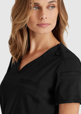 Grey's Anatomy Spandex Stretch Women's Capri Tuck-In Scrub Top