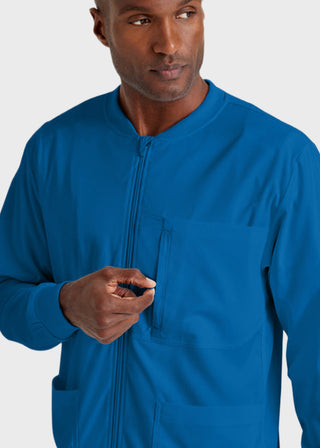 Greys Anatomy Men's Three Pocket High Open V-Neck Scrub Top