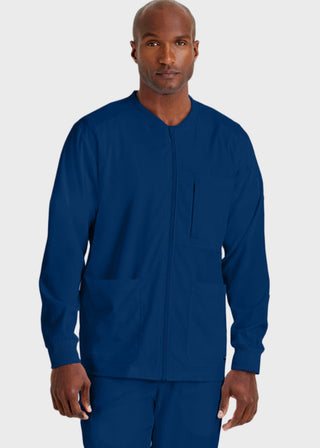 Greys Anatomy Men's Three Pocket High Open V-Neck Scrub Top