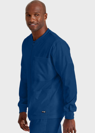 Greys Anatomy Men's Three Pocket High Open V-Neck Scrub Top