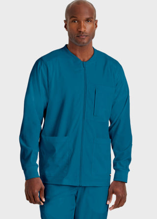 Greys Anatomy Men's Three Pocket High Open V-Neck Scrub Top