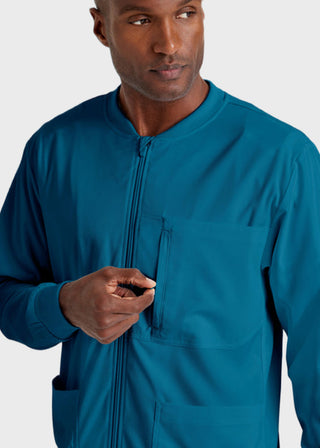 Greys Anatomy Men's Three Pocket High Open V-Neck Scrub Top