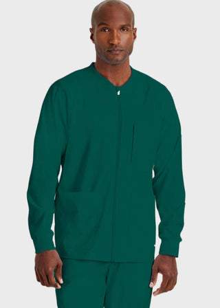 Greys Anatomy Men's Three Pocket High Open V-Neck Scrub Top