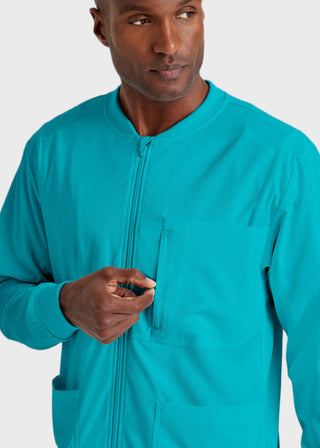 Greys Anatomy Men's Three Pocket High Open V-Neck Scrub Top