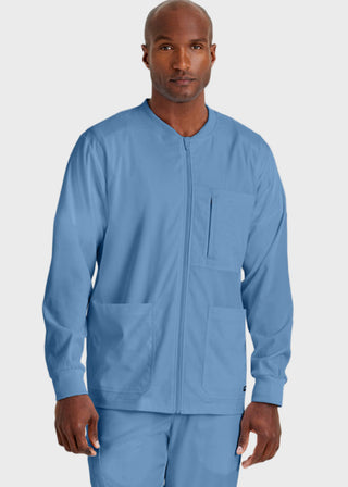 Greys Anatomy Men's Three Pocket High Open V-Neck Scrub Top