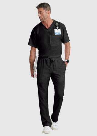 Greys Anatomy Classic Men Evan Solid Scrub Top